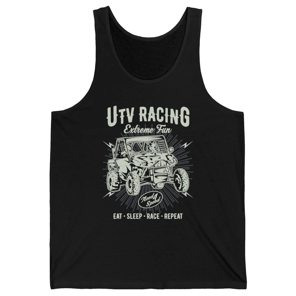 Retro Fun UTV Racing Limit Mud Riding Dirt SXS Rider Offroad Unisex Jersey Tank
