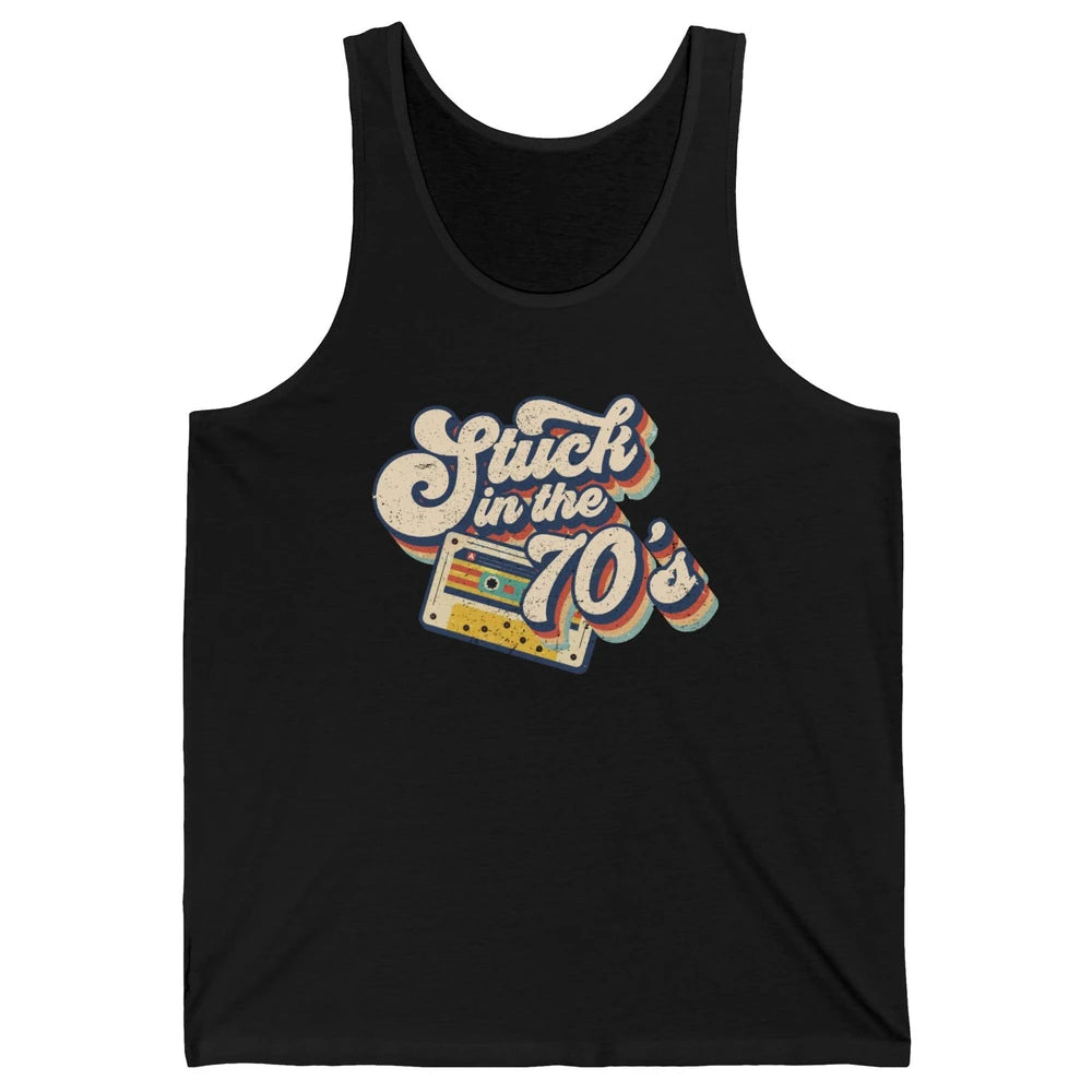 Retro Made In The 70s Stuck In The 70's 1970s Birthday Day Unisex Jersey Tank