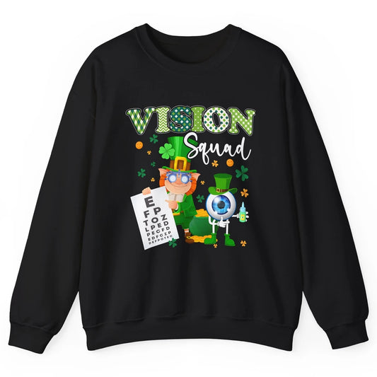 Optometrist St Patrick’s Day Vision Squad Optometry Shamrock Unisex Crewneck Sweatshirt
