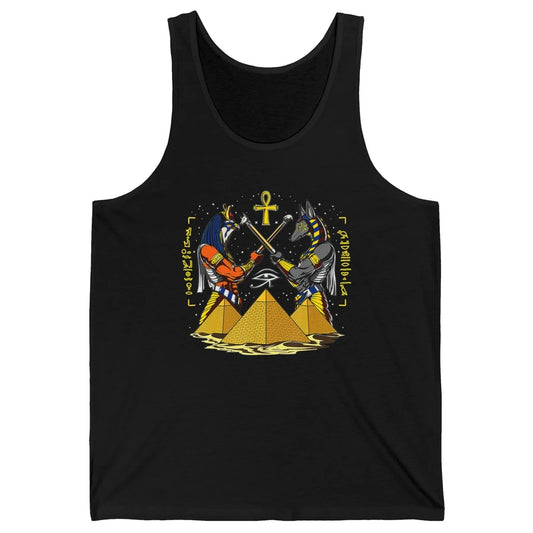 Retro Ancient Egyptian God Anubis Egypt Horus Archaeology Unisex Jersey Tank