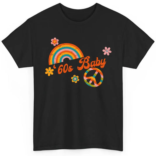 Retro Rainbow 60s Baby Made In 60s 1960s Born Birthday Day Classic Unisex T-Shirt