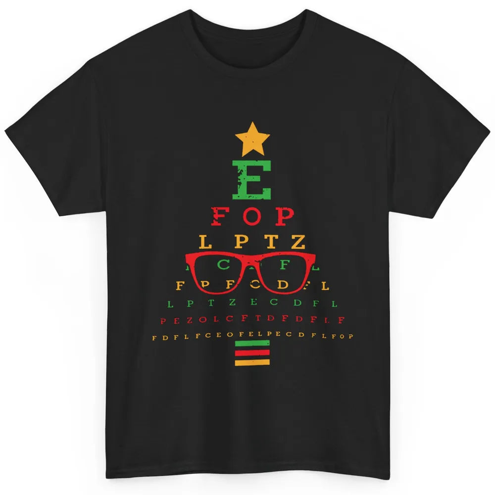 Optician Christmas Funny Xmas Tree Eyeglasses Optometrist Classic Unisex T-Shirt