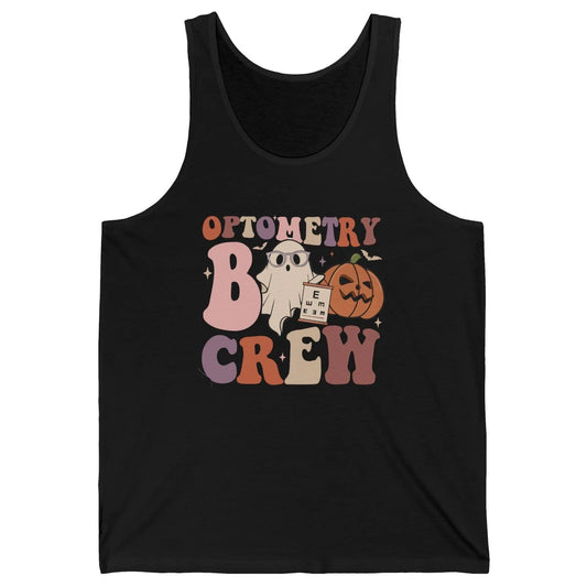 Optometry Boo Crew Halloween Ophthalmic Tech Optometrist Unisex Jersey Tank