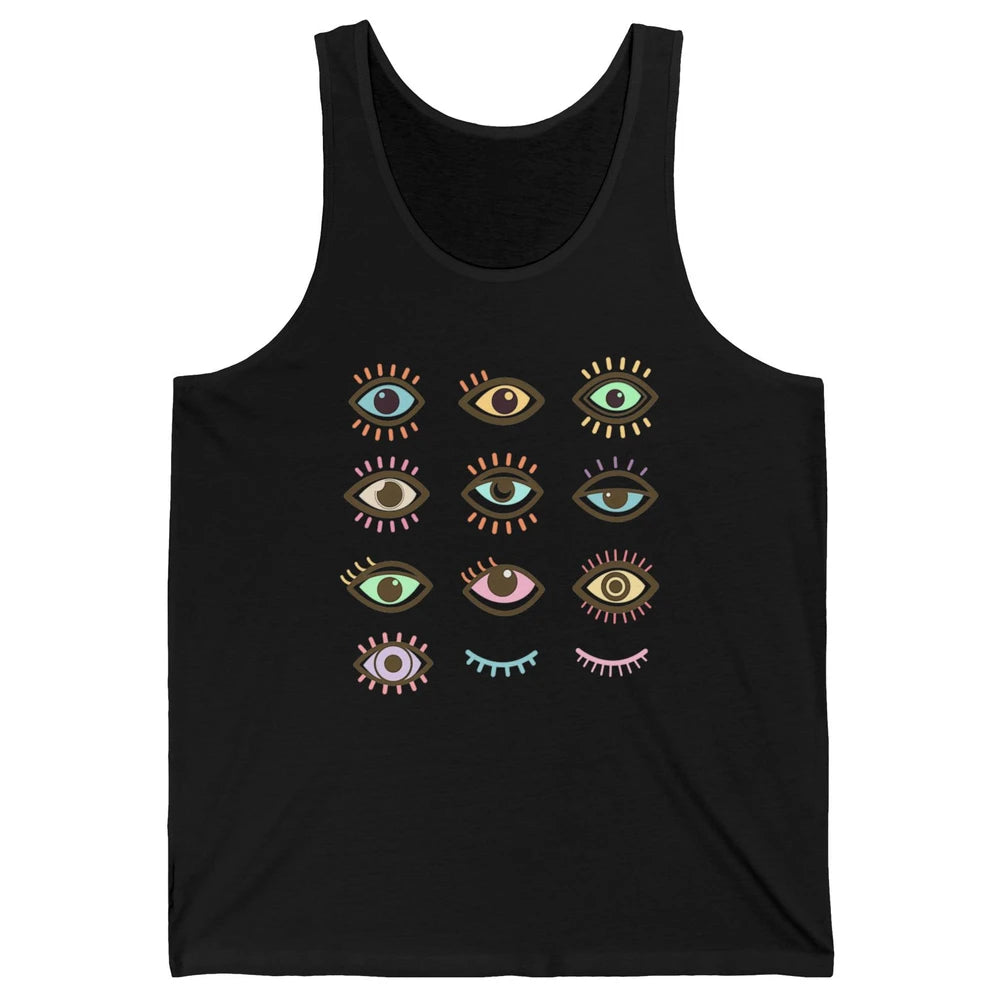 Ophthalmic Technician Tech Optometry Optician Eyes Rainbow Unisex Jersey Tank