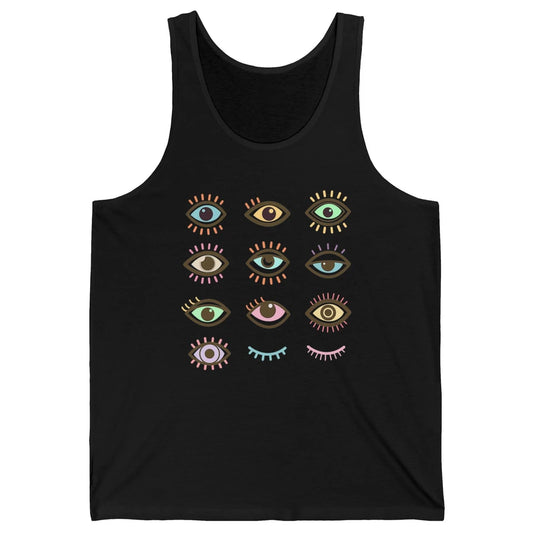 Ophthalmic Technician Tech Optometry Optician Eyes Rainbow Unisex Jersey Tank