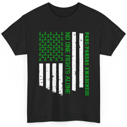 PANS/PANDAS Awareness Retro US Flag No One Fight Alone Classic Unisex T-Shirt
