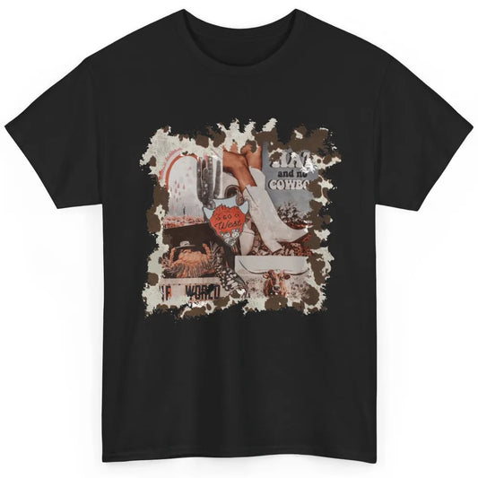 Retro Cowgirl Boots Desert Cactus Go West Western Country Classic Unisex T-Shirt
