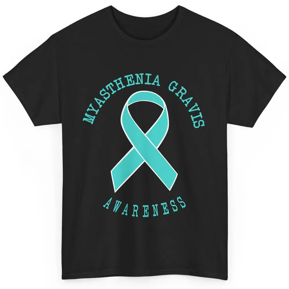 Myasthenia Gravis Awareness Ribbon Neuromuscular Disease Classic Unisex T-Shirt