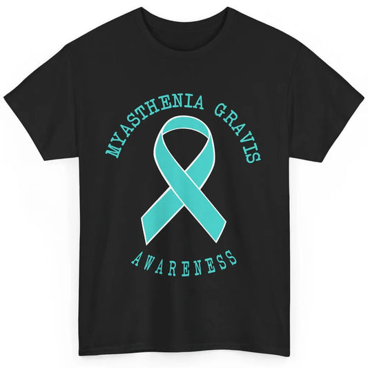 Myasthenia Gravis Awareness Ribbon Neuromuscular Disease Classic Unisex T-Shirt