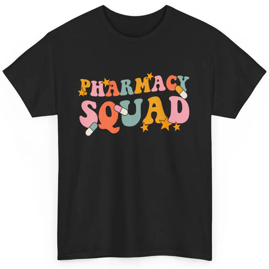Pharmacy Squad Pharmacist Groovy Halloween Spooky Season Classic Unisex T-Shirt
