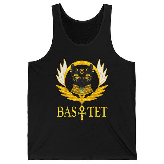Retro Ancient Egyptian Cat Egypt Goddess Bastet Wings Horus Unisex Jersey Tank