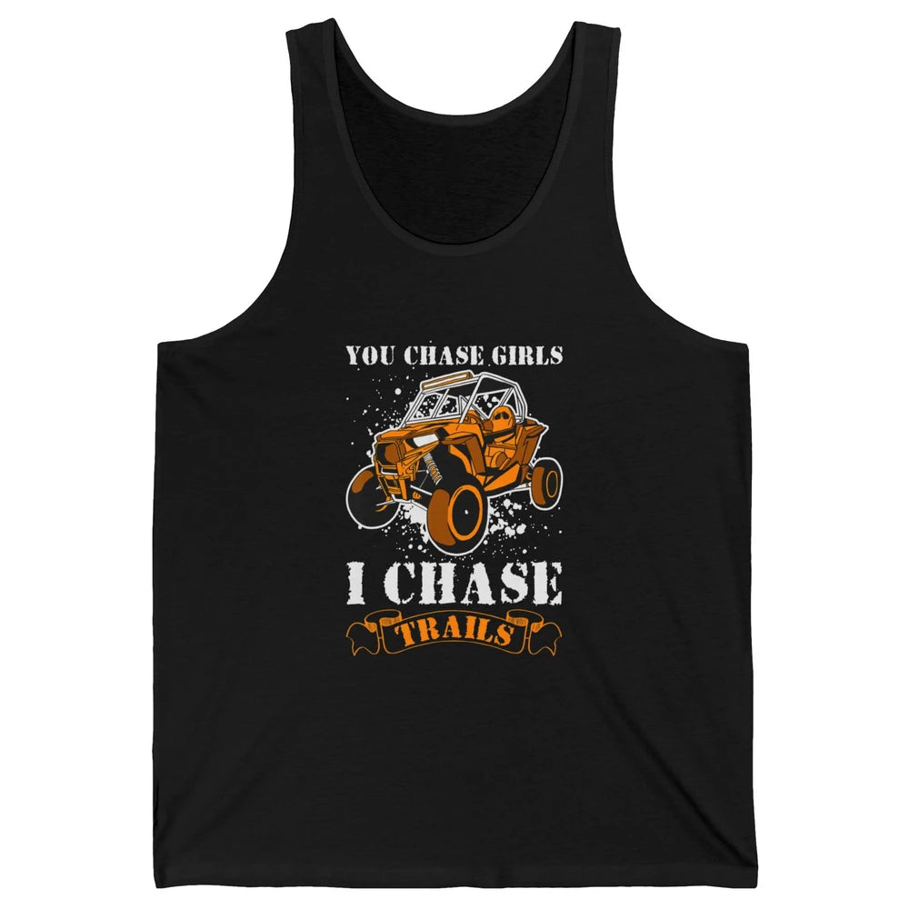 Retro Chase Trails Mud Rider Dirty UTV SXS Rider Offroad Unisex Jersey Tank