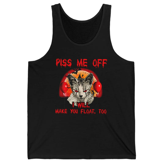 Retro Horror Cat Clown Piss Me Off Float Halloween Costume Unisex Jersey Tank
