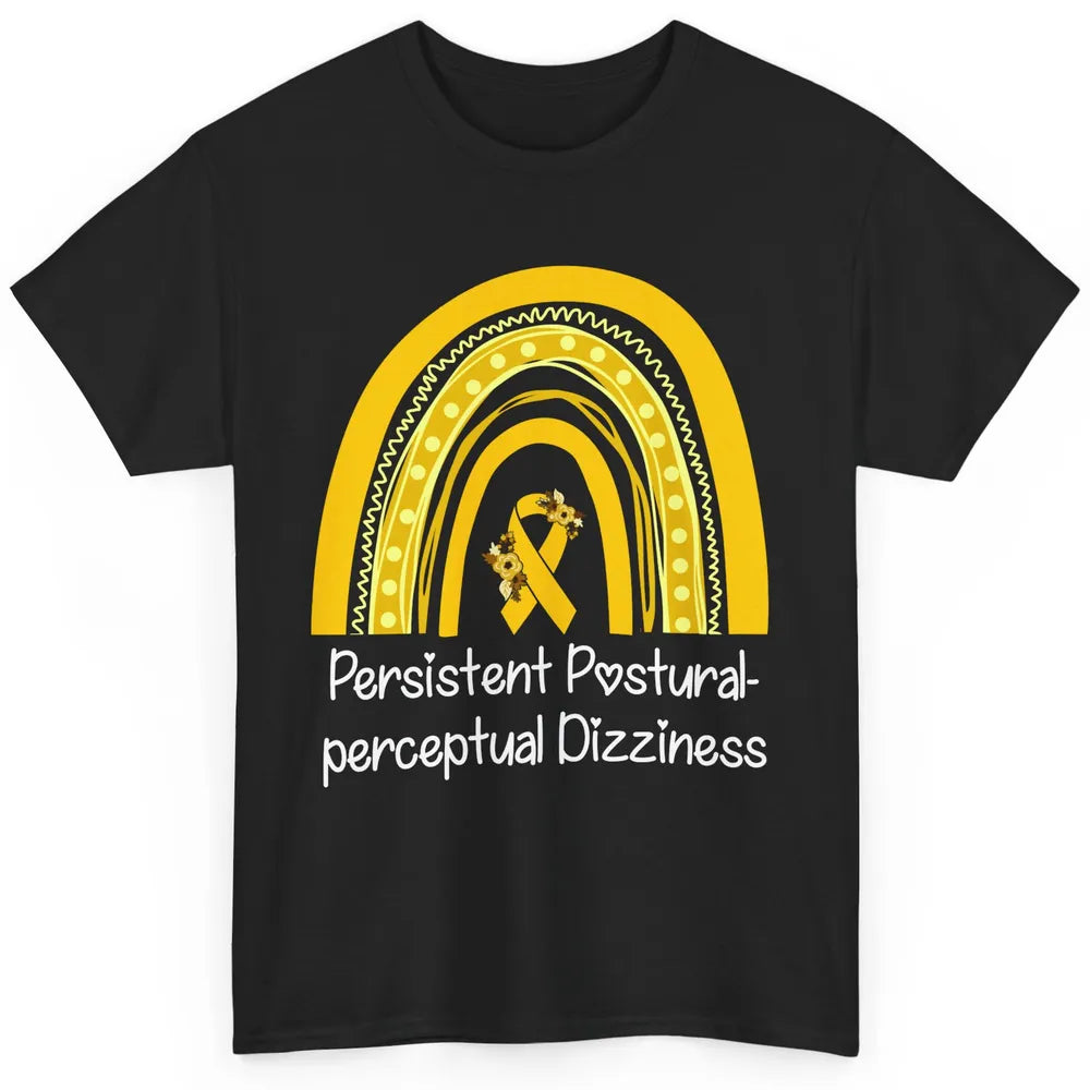 Persistent Postural-perceptual Dizziness PPPD Yellow Rainbow Classic Unisex T-Shirt