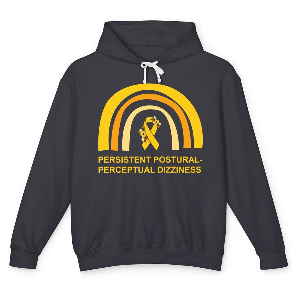 Persistent Postural-perceptual Dizziness PPPD Yellow Rainbow Unisex Lightweight Hoodie