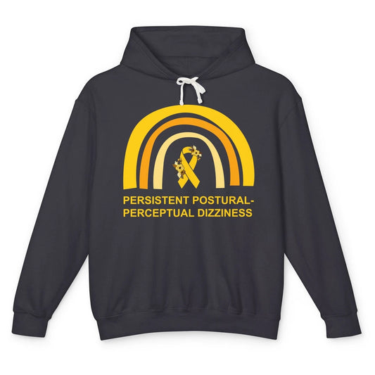 Persistent Postural-perceptual Dizziness PPPD Yellow Rainbow Unisex Lightweight Hoodie
