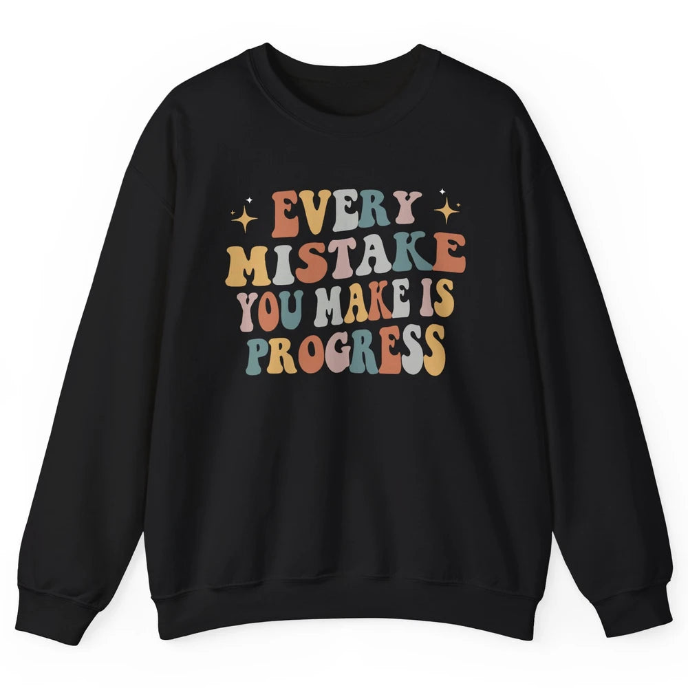 Personal Growth Mindset Therapist Mental Health Retro Boho Unisex Crewneck Sweatshirt
