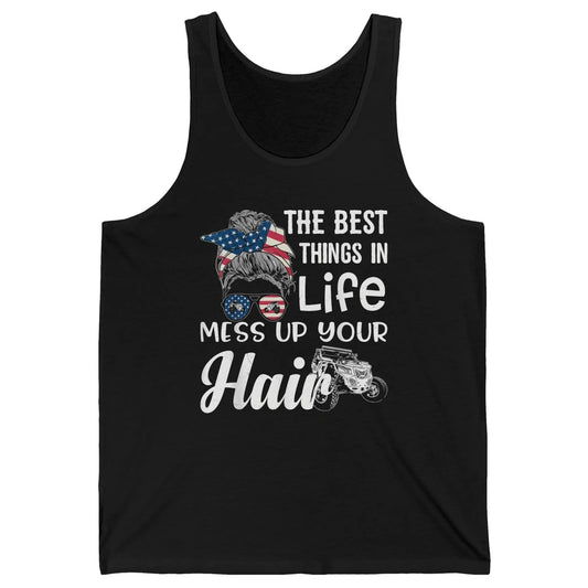 Retro Mess Up Your Hair Motocross Quad Biker ATV SXS Offroad Unisex Jersey Tank