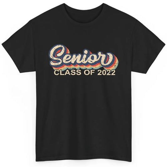 Vintage Retro Senior 2022 Graduation Class Of 2021 Men Women Classic Unisex T-Shirt