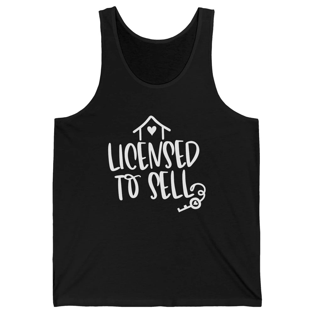 Realtor Licensed To Sell Real Estate Agent Housing Investors Unisex Jersey Tank