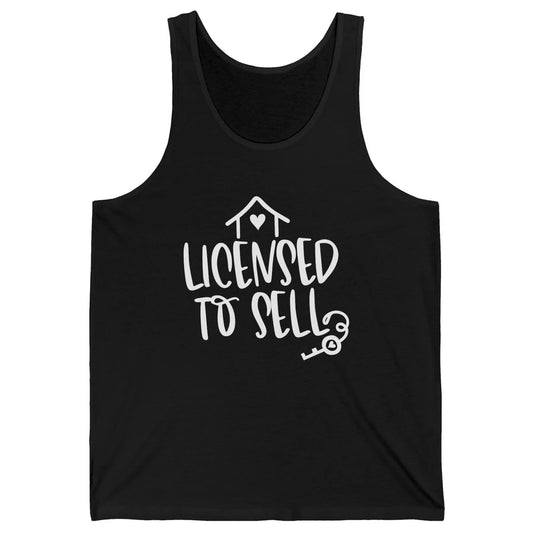 Realtor Licensed To Sell Real Estate Agent Housing Investors Unisex Jersey Tank