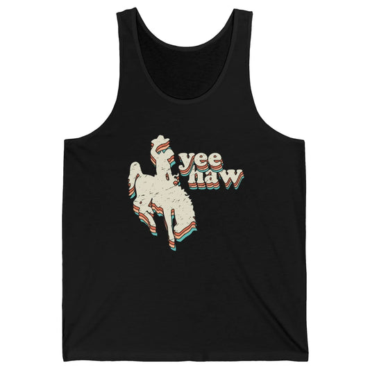 Retro Cowboy Yeehaw Western Country Cowgirls Horse Lovers Unisex Jersey Tank