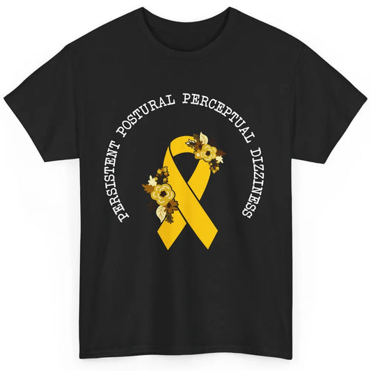 Persistent Postural-perceptual Dizziness PPPD Yellow Ribbon Classic Unisex T-Shirt