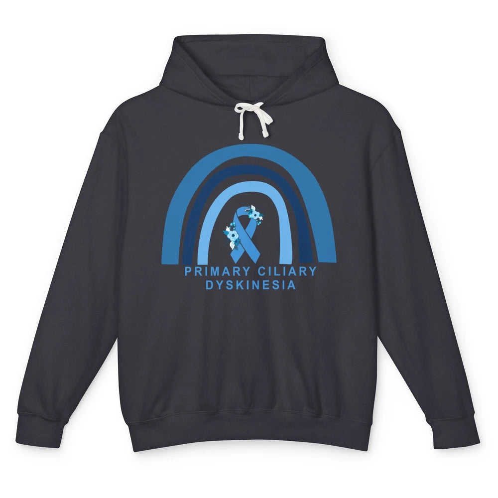 Primary Ciliary Dyskinesia Blue Rainbow Respiratory Diseases Unisex Lightweight Hoodie