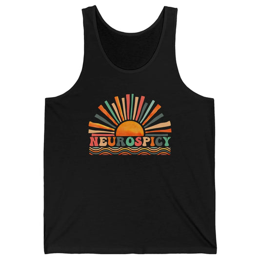 Retro Neurospicy Funny ADHD Neurodiversity Autism Awareness Unisex Jersey Tank
