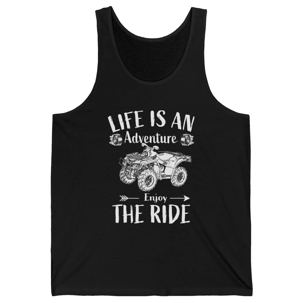 Retro Enjoy The Ride ATV Rider UTV Mud Riding SXS Offroad Unisex Jersey Tank