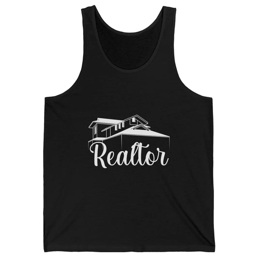 Real Estate Realtor Be There For You House Agent Close Deal Unisex Jersey Tank