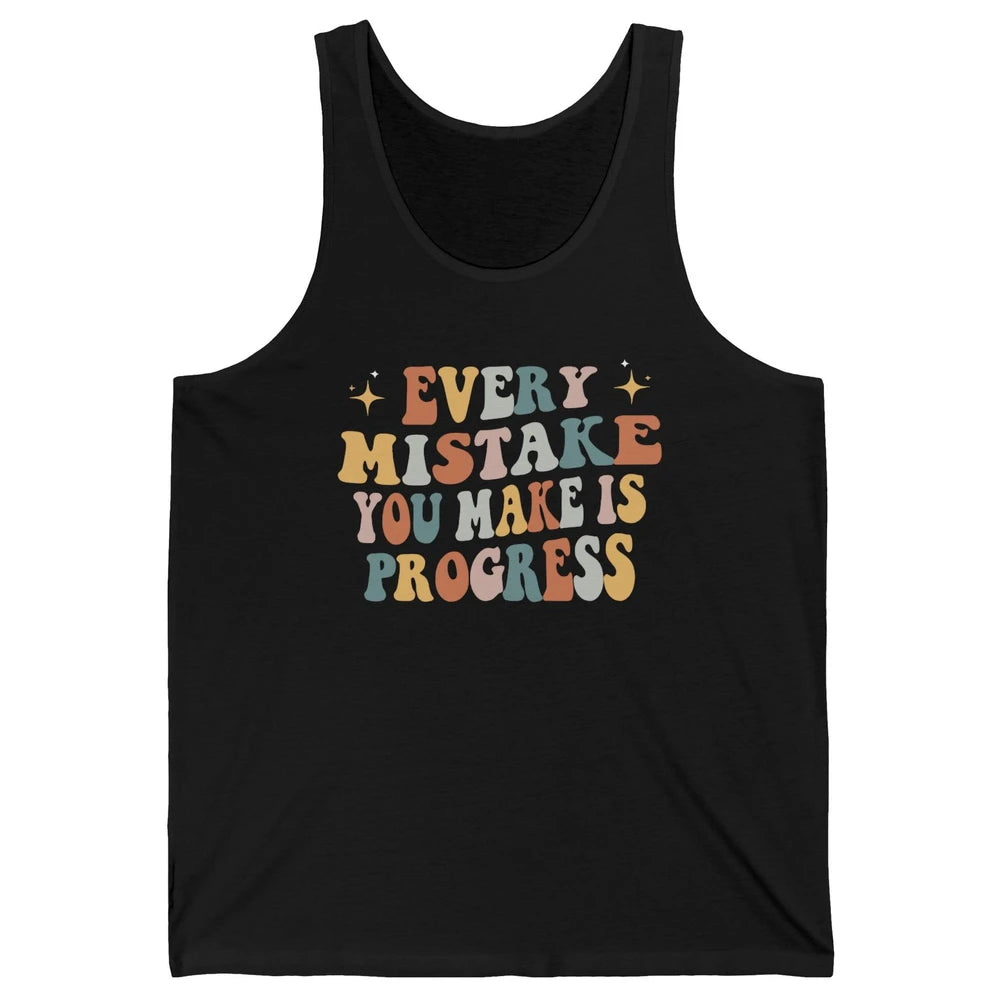 Personal Growth Mindset Therapist Mental Health Retro Boho Unisex Jersey Tank