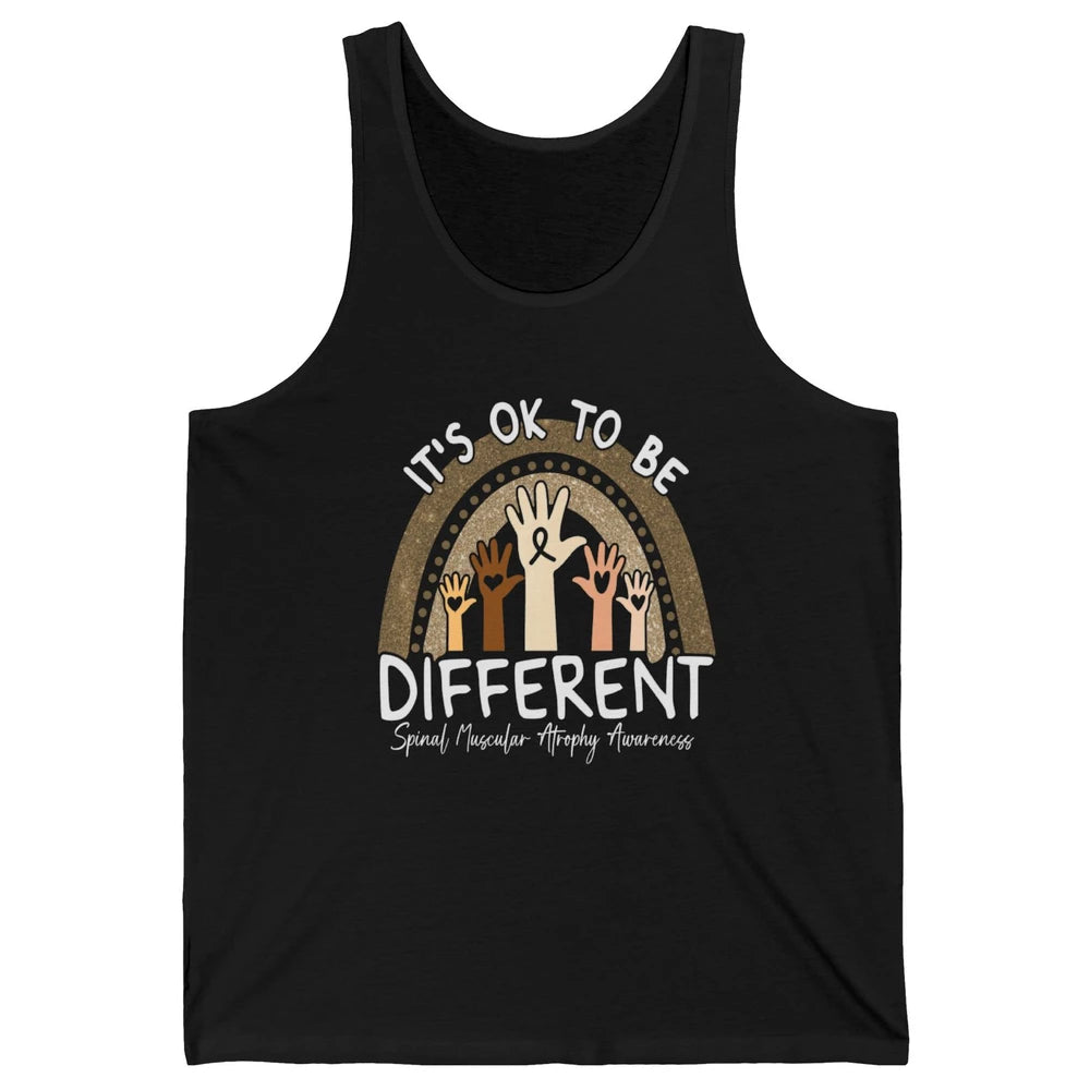 OK Be Different Rainbow Warrior Spinal Muscular Atrophy SMA Unisex Jersey Tank
