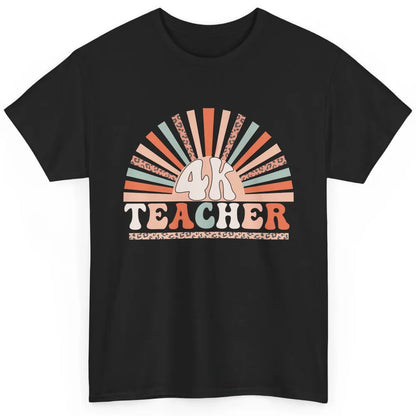 Retro 4k Teacher Kindergarten Back to School Pre-K Teacher Classic Unisex T-Shirt