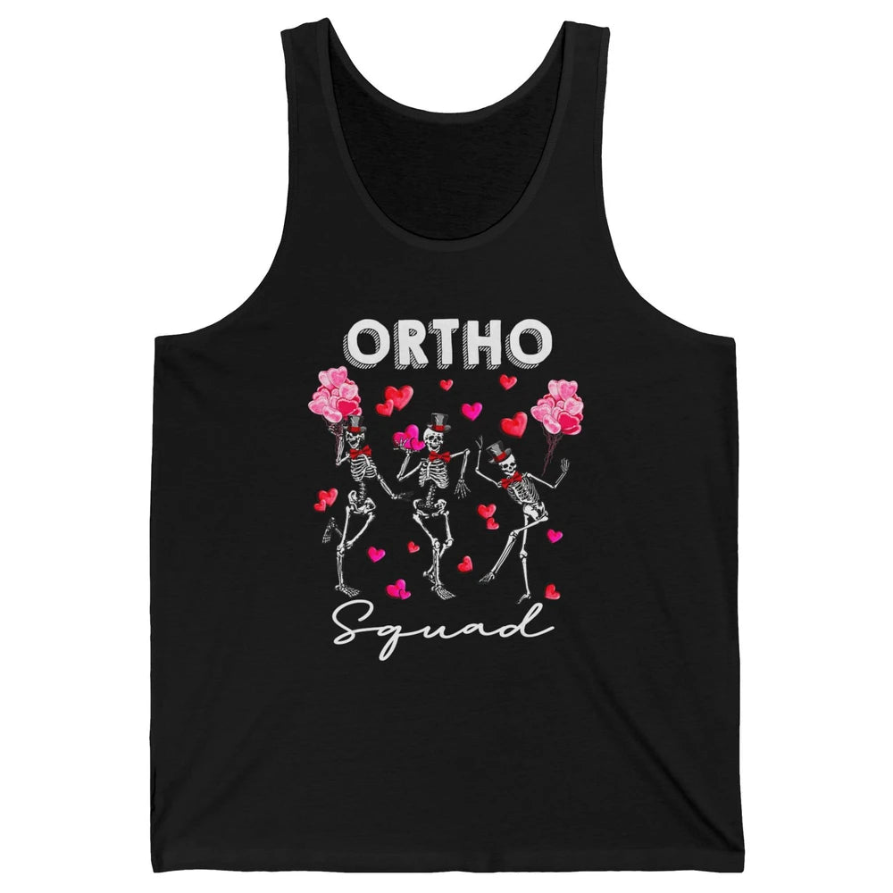 Ortho Nurse Valentine Skeleton Dancing Orthopedic Nursing Unisex Jersey Tank