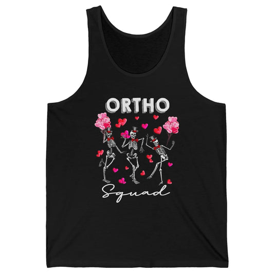 Ortho Nurse Valentine Skeleton Dancing Orthopedic Nursing Unisex Jersey Tank