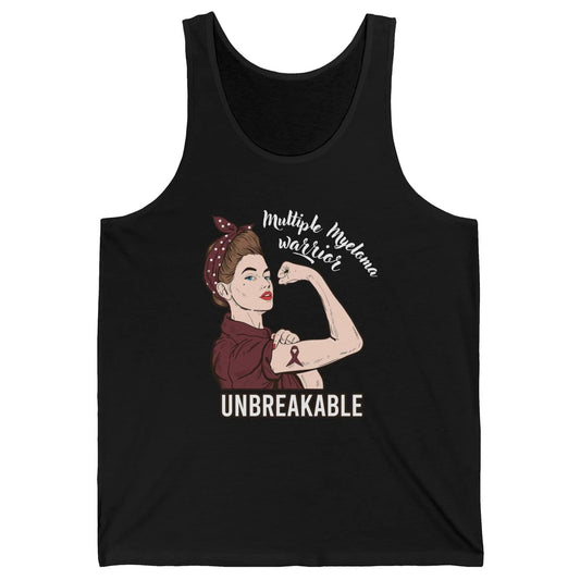 Multiple Myeloma Warrior Unbreakable Myeloma Cancer Survivor Unisex Jersey Tank