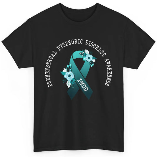 Premenstrual Dysphoric Disorder PMDD Awareness Ribbon Classic Unisex T-Shirt