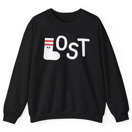 Missing Sock Funny Sock Lost Laundry Pun Lonely Sock Unisex Crewneck Sweatshirt
