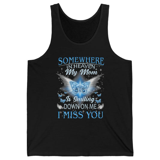 My Mom In Heaven Angel Wings Mother Memories Forever Love Unisex Jersey Tank
