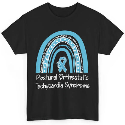 Postural Orthostatic Tachycardia Syndrome Turquoise Rainbow Classic Unisex T-Shirt