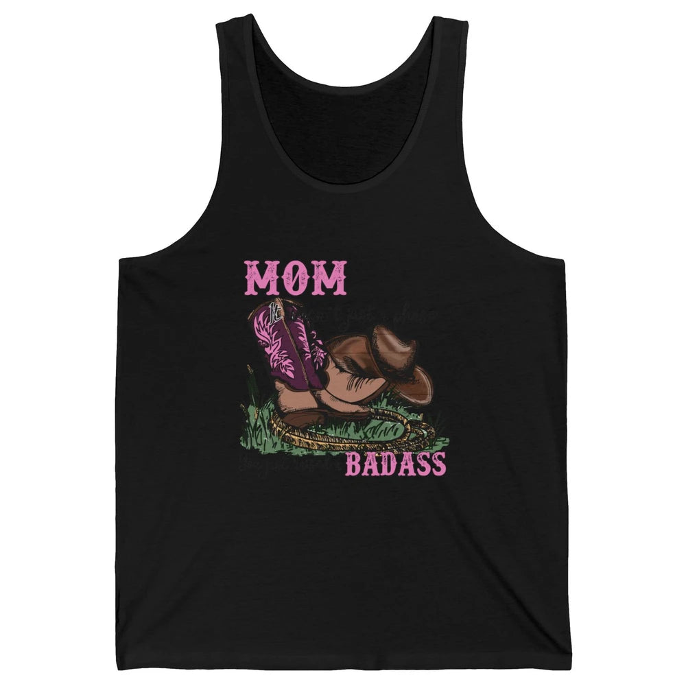 Retro Cowboy Boots It Wasn't Just A Phase Cowboy Mom Gift Unisex Jersey Tank