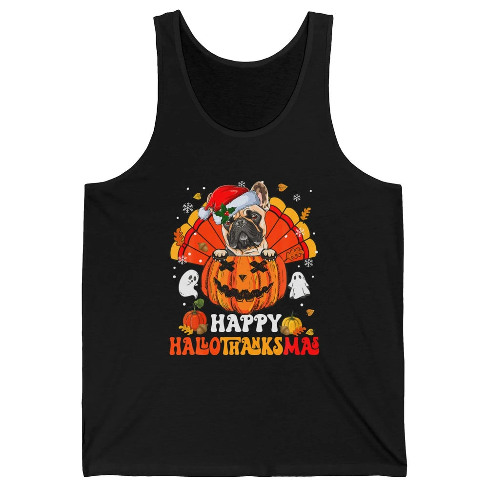 Mummy French Bulldog Dog Witch Happy Halloween Spooky Season Unisex Jersey Tank