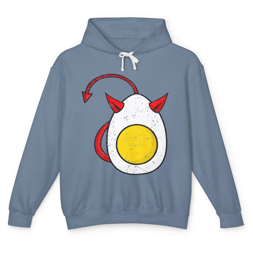 Retro Deviled Egg Funny Halloween Costume Men Women Kids Unisex Lightweight Hoodie