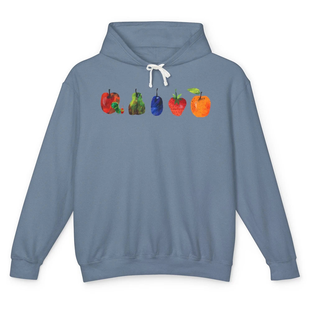 Hungry Caterpillar Fruit Always Hungry Caterpillar Unisex Lightweight Hoodie