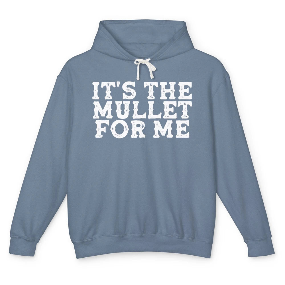 Retro Its The Mullet For Me Turquoise Western Country Cowboy Unisex Lightweight Hoodie