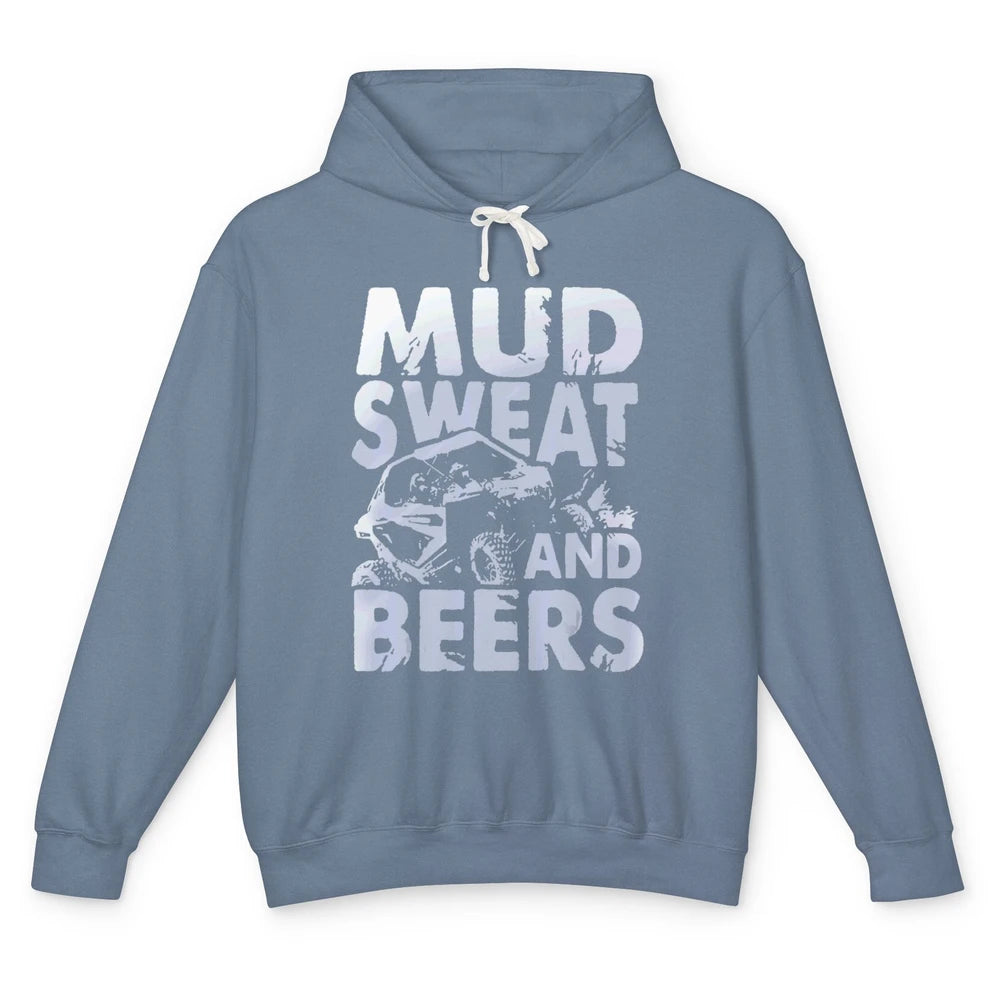 Mud Sweat And Beer Racing Rider UTV Retro ATV SXS Offroad Unisex Lightweight Hoodie