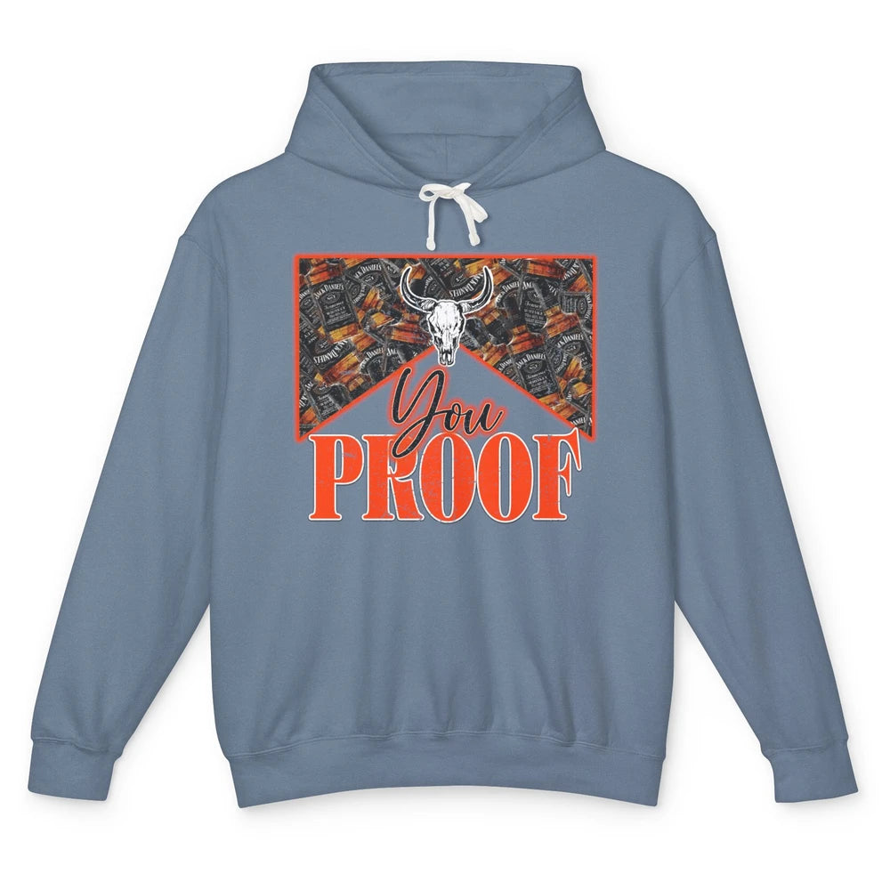 Retro I Need Something You Proof Whiskey Western Country Unisex Lightweight Hoodie