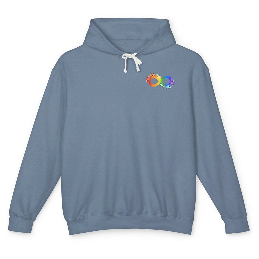 Neurodiversity Autism Spectrum Disorder Awareness Infinity Unisex Lightweight Hoodie
