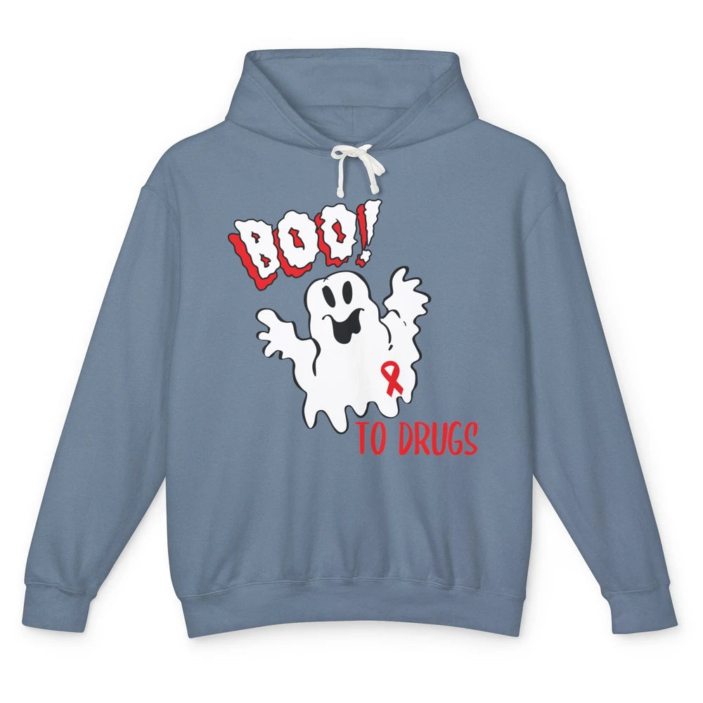 Red Ribbon Week Awareness Say No To Drugs Drug Free Unisex Lightweight Hoodie